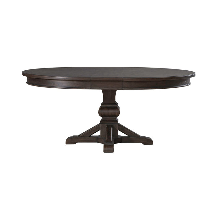 Paradise Valley - Round Pedestal Table Base - Dark Brown