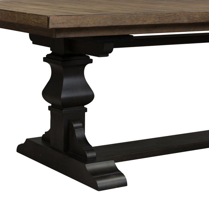 Harvest Home - Trestle Table Base - Light Brown