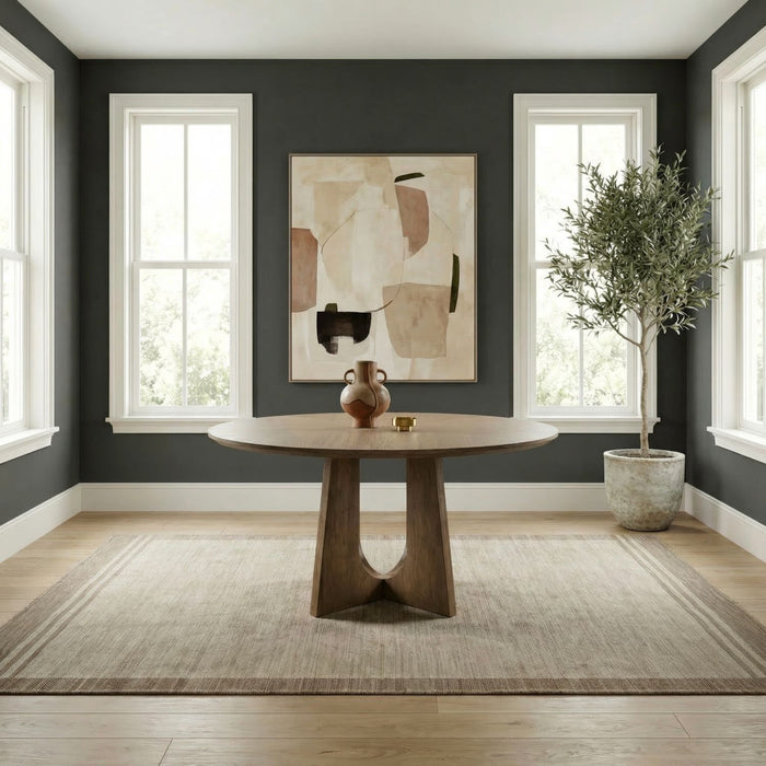 Hendrix Place - Round Pedestal Table Base - Natural