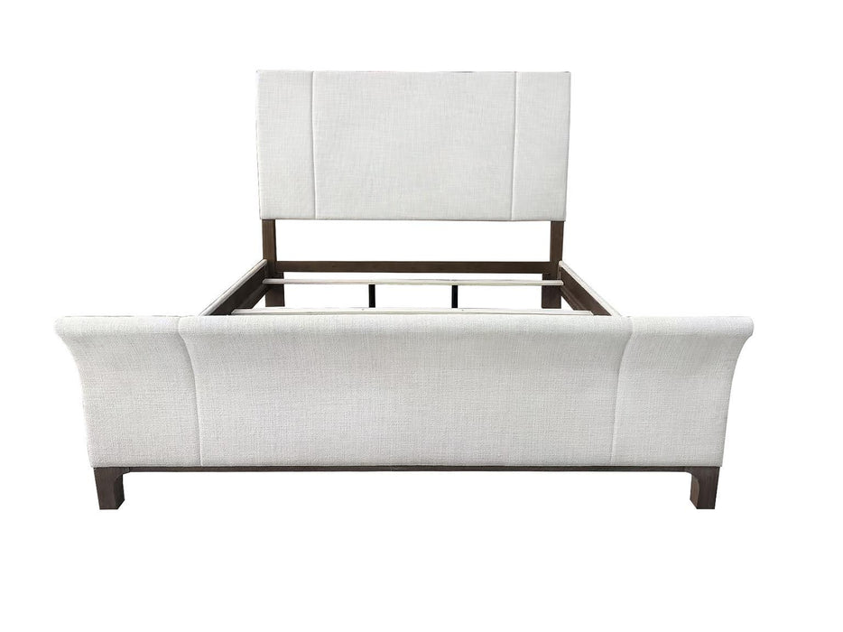 Harmony - King / California King Upholstered Sleigh Headboard - Ovation Tweed / Prelude Frost