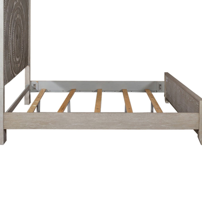 Belmar - Panel Bed Rails - Washed Taupe