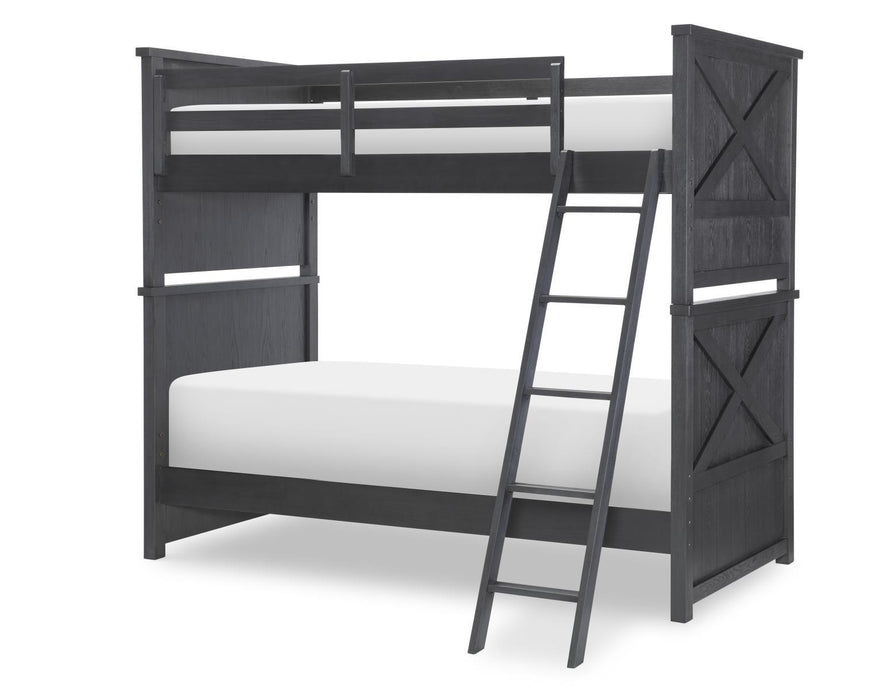 Flatiron - Bunk Headboard And Footboard - Midnight