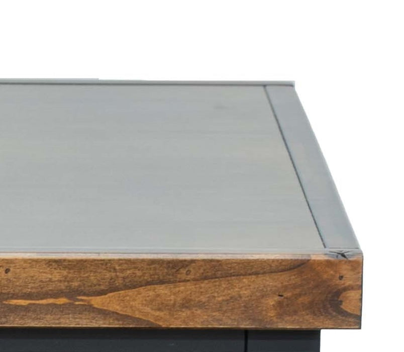 Essex - Side Table - Black / Whiskey