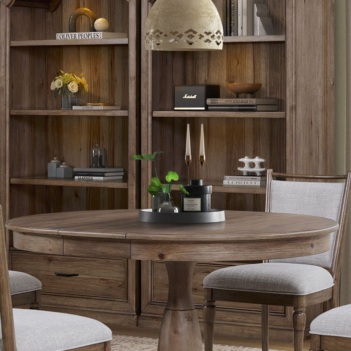 Hickory Grove - Round Pedestal Table Top - Brown