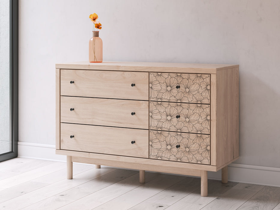 Arloster - Tan - Six Drawer Dresser