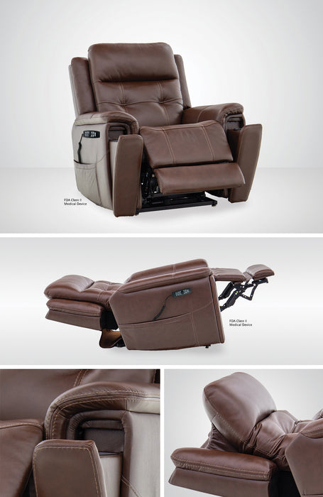 Mega Motion iNFI ELITE Zero-Gravity Power Lift Recliner in Top Grain Leather