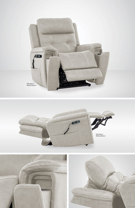 Mega Motion iNFI ELITE Zero-Gravity Power Lift Recliner in Top Grain Leather