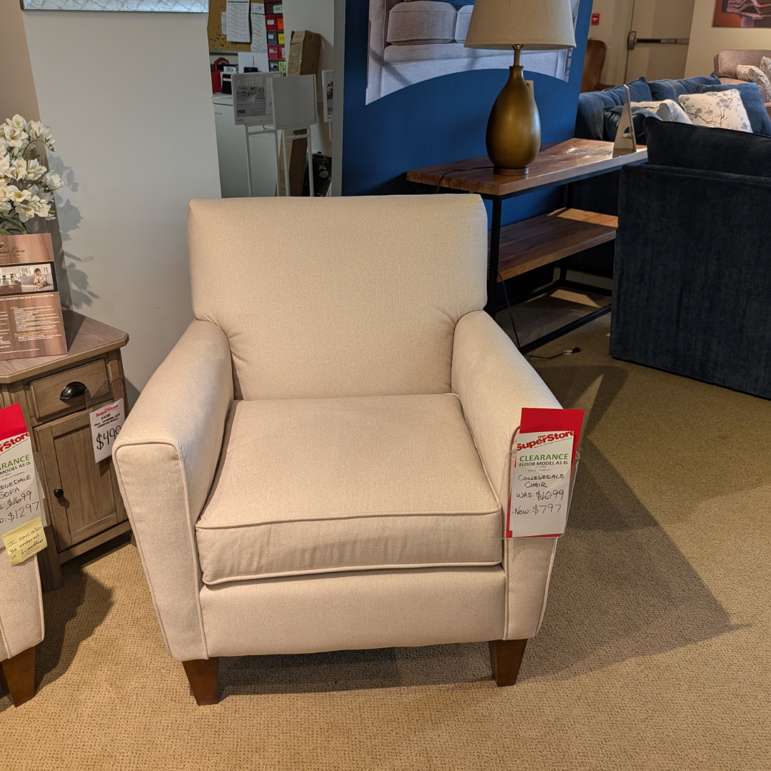Collegedale Chair in Tweetie Linen by England Furniture