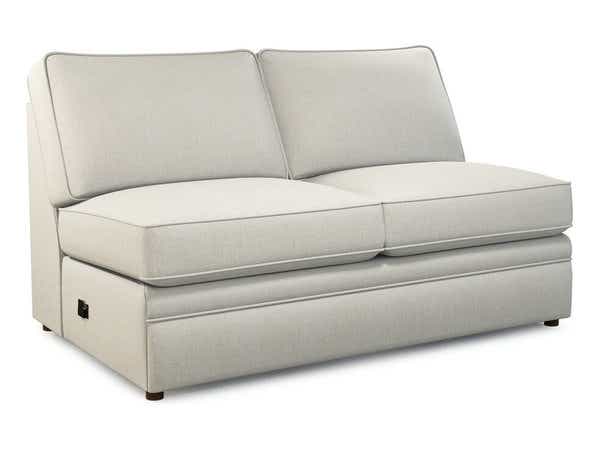 La-Z-Boy Collins armless full sleeper, opened sleeper view