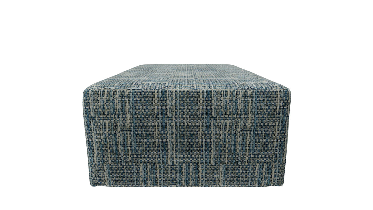 Channing Cocktail Ottoman in Atlantic 22 by Craftmaster — side manufacturer visualization, Atlantic 22