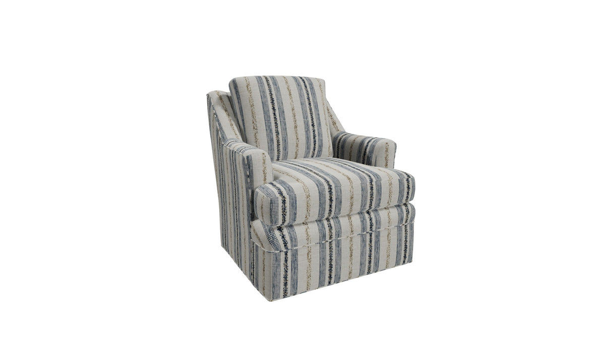 Anisette Swivel Chair in Rhyme 23 by Craftmaster — angle manufacturer visualization, Rhyme 23