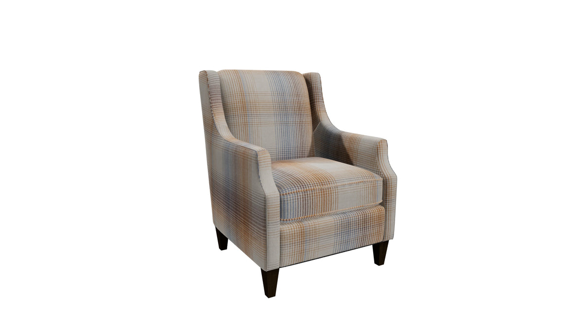 Corbin Chair in Kolter 03 by Craftmaster — angle manufacturer visualization, Kolter 03, Molasses finish