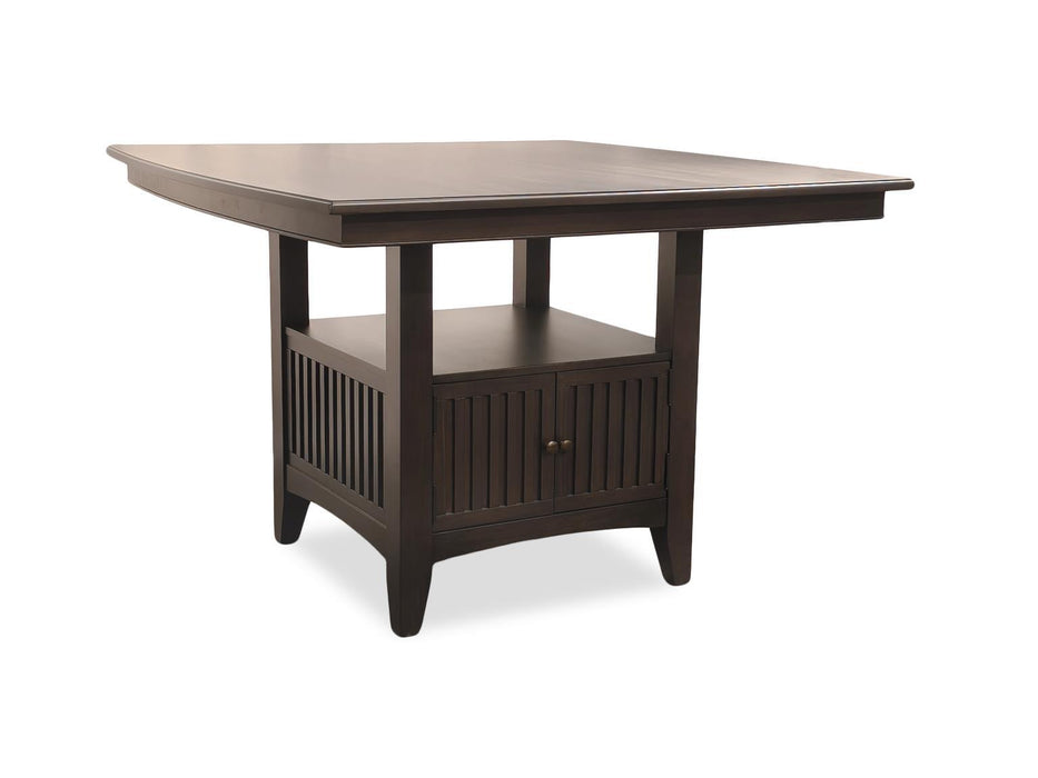 Caldwell - Coutner Height Dining Table Base With Storage Base - Espresso