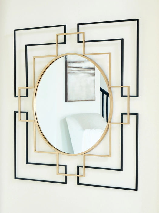Oceanal - Black / Gold Finish - Accent Mirror