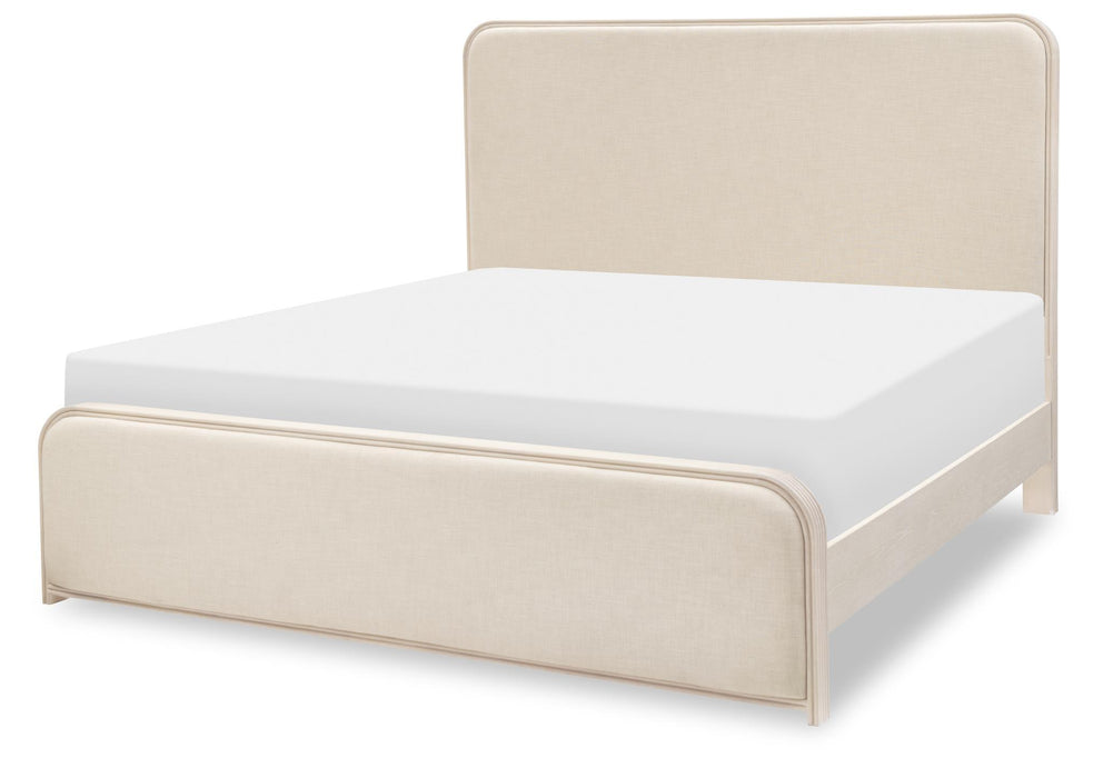 Maren - Queen Upholstered Footboard With Slats - Fresh Canvas