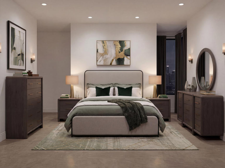 Maren - King Woven Panel Headboard - Truffle