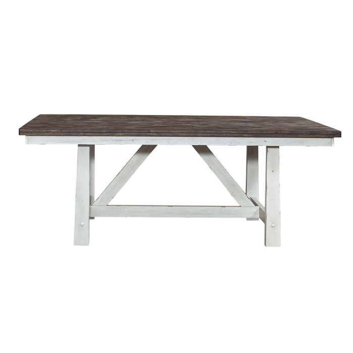 Farmhouse - Fixed Top Trestle Table - White