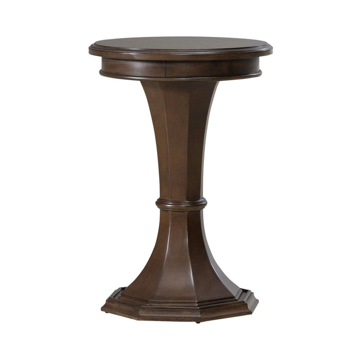 Arden Road - Round Chairside Table - Satin Cherry