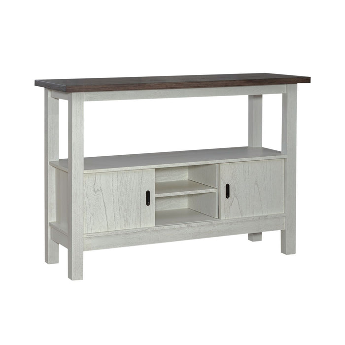 Brook Bay - Sideboard - Textured White / Carbon Gray