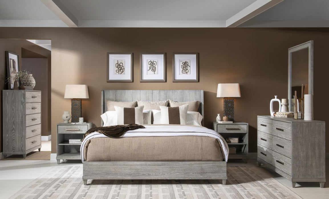 Artesia - Panel King Headboard - Smokey Taupe