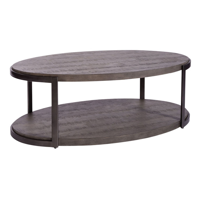 Modern View - Oval Cocktail Table Top - Dark Gray