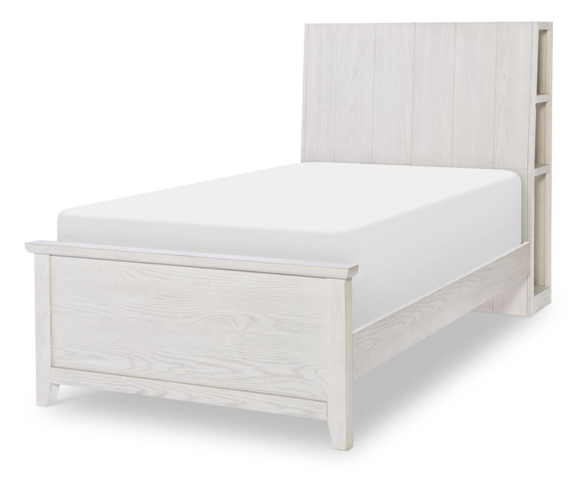 Ashton - Bookcase Headboard Twin - Bleached Linen
