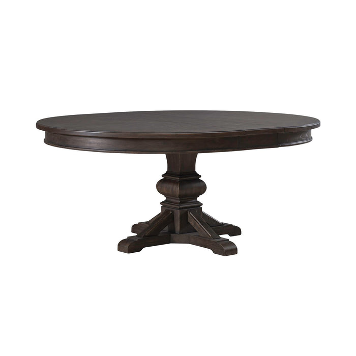 Paradise Valley - Round Pedestal Table Base - Dark Brown