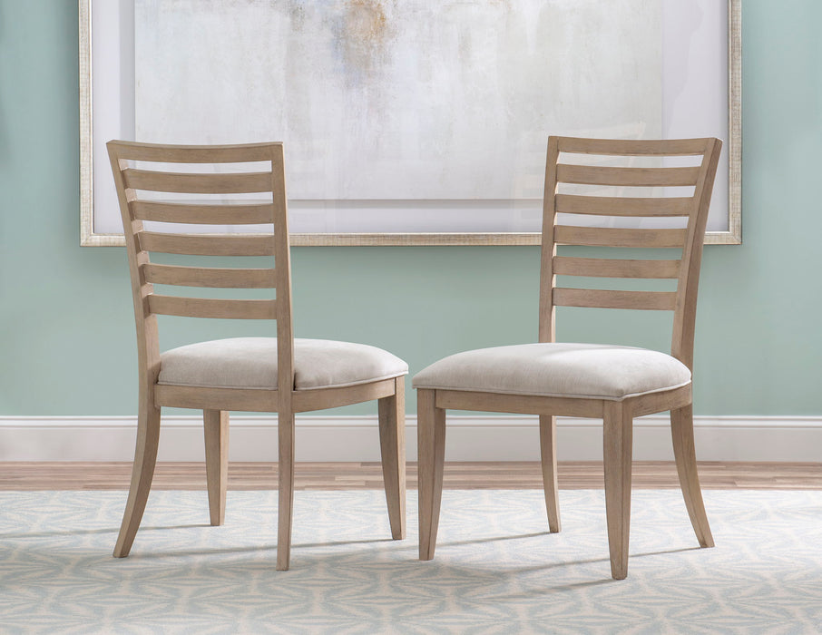 Edgewater - Ladder Back Side Chair (Set of 2) - Light Brown
