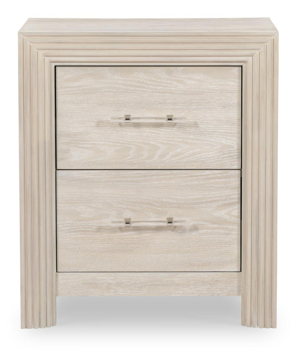 Horizons - 2 Drawers Nightstand - Soft Taupe