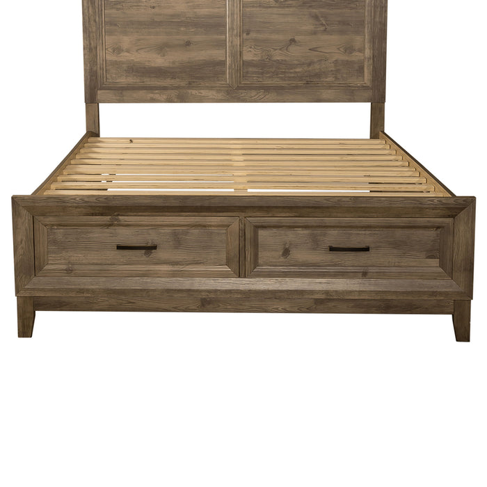 Ridgecrest - King Storage Footboard - Light Brown