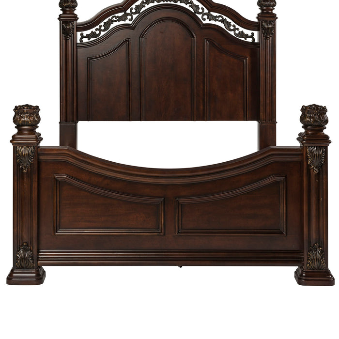 Messina Estates - King Poster Footboard - Dark Brown