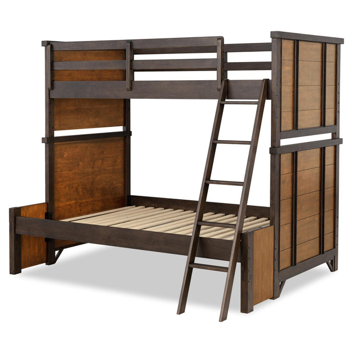 Lake House - Bunk Bed Headboard Footboard Twin - Pinecone And Dried Tobacco