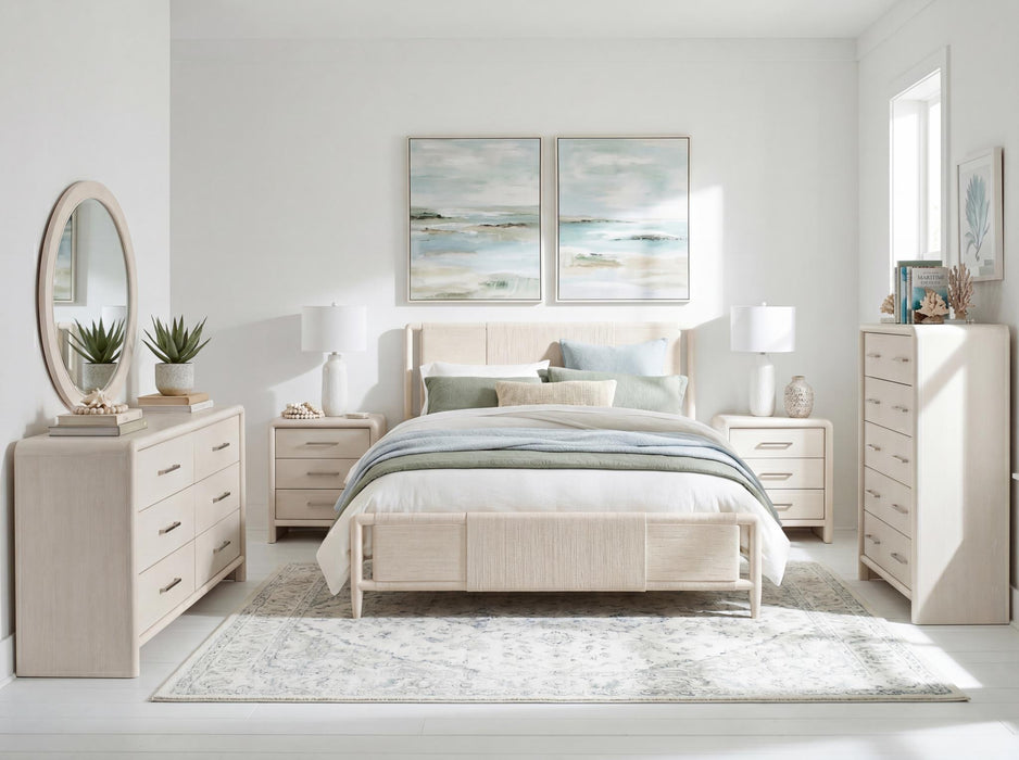 Maren - California King Woven Panel Headboard - Fresh Canvas