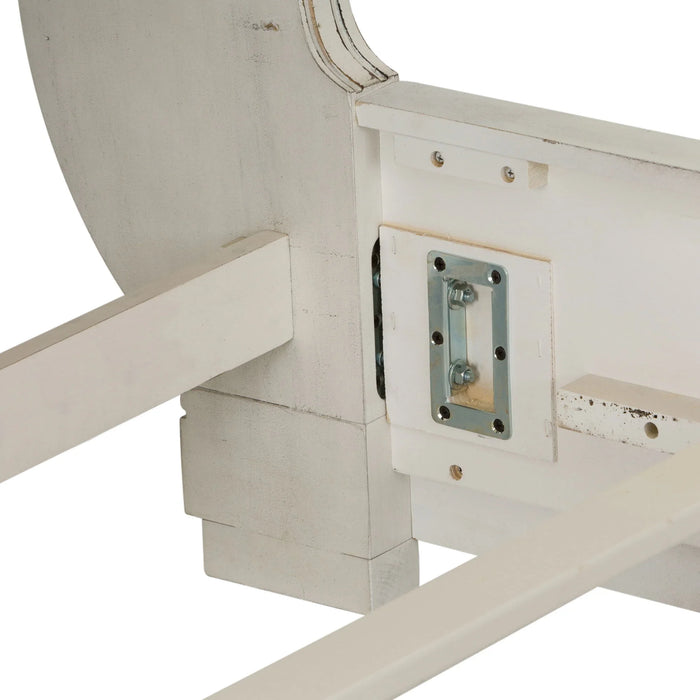 Abbey Park - Upholstered Sleigh Bed Rails - White