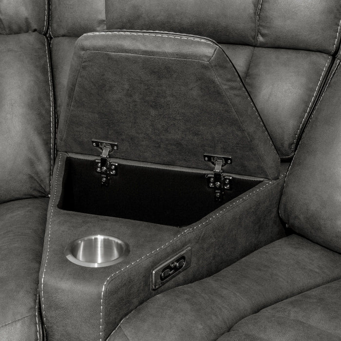 Rosenberg - Power Reclining Sectional - Dark Gray