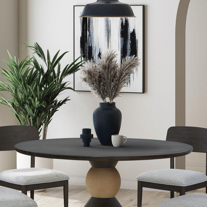 Briarcrest - 54" Pedestal Table Top - Dark Smoke