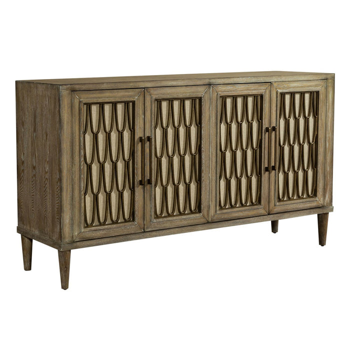 Devonshire - 4 Door Accent Cabinet - Light Brown