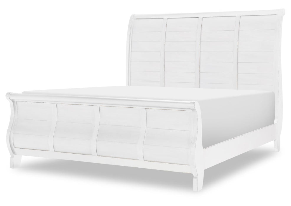 Vintage Market - Queen Sleigh Headboard - Picket Fence