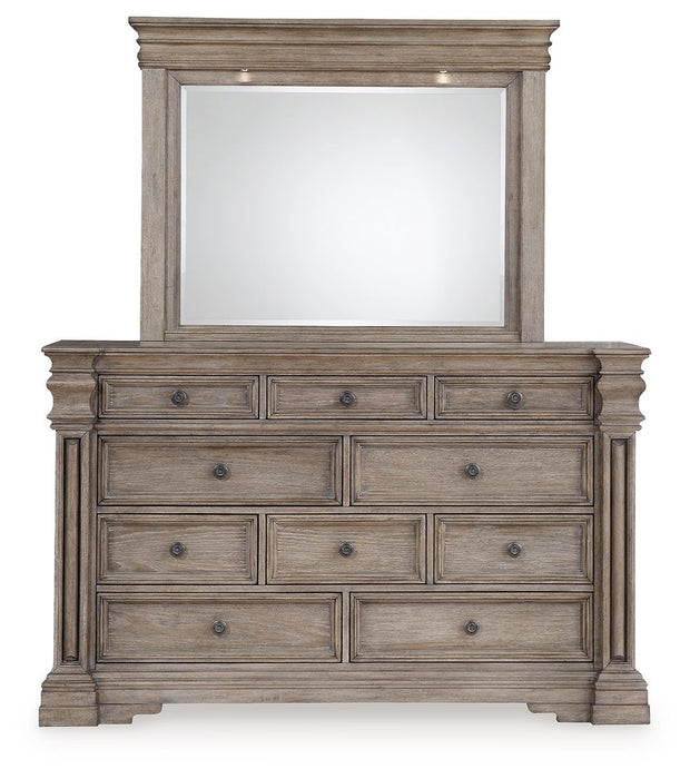 Blairhurst - Light Grayish Brown - Dresser And Mirror