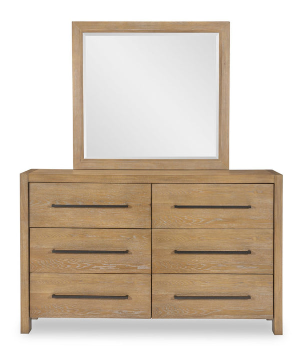 Horizons - 6 Drawers Dresser - Weathered Oak