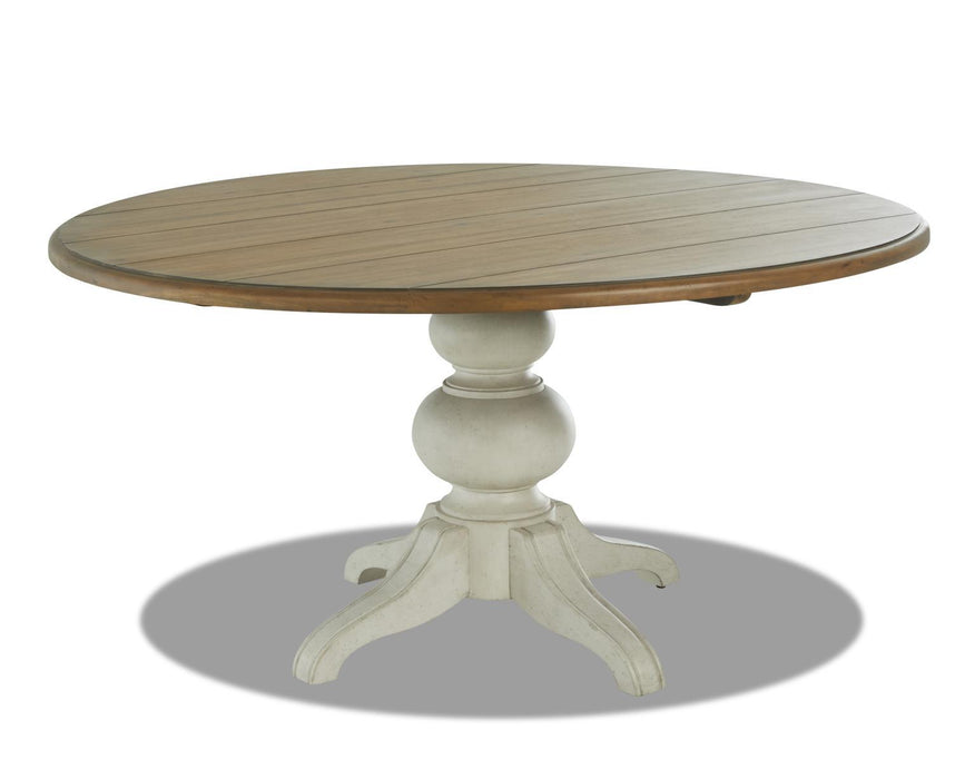 Nashville - Complete Round Pedestal Table - Cloud