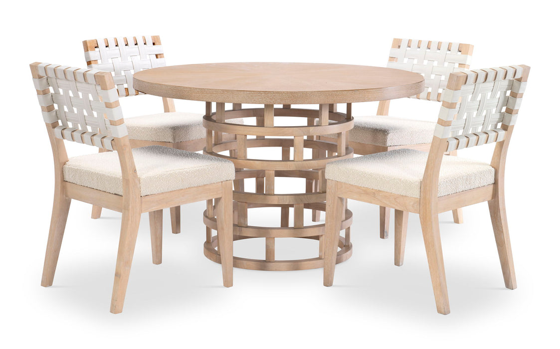 Biscayne - Woven Strap Back Side Chair (Set of 2) - Beige