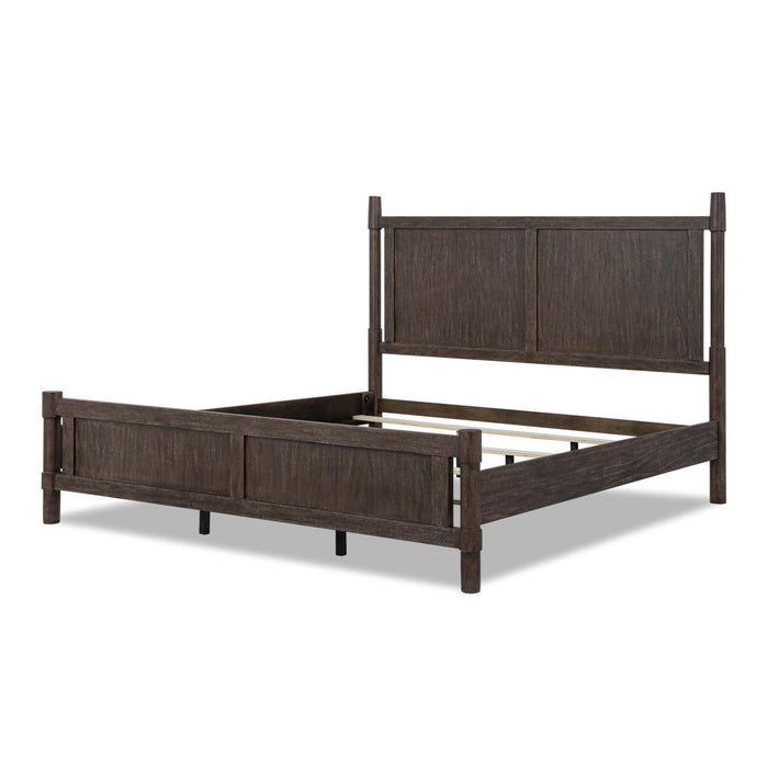 Reflections - King Low Post Headboard - Dark Roast