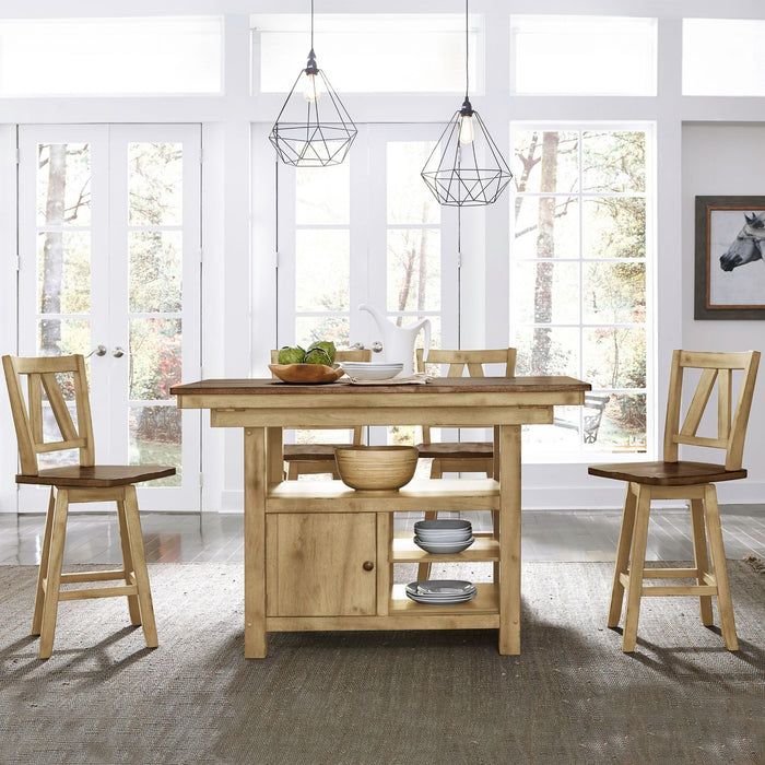 Lindsey Farm - Kitchen Island Top - Natural & Brown
