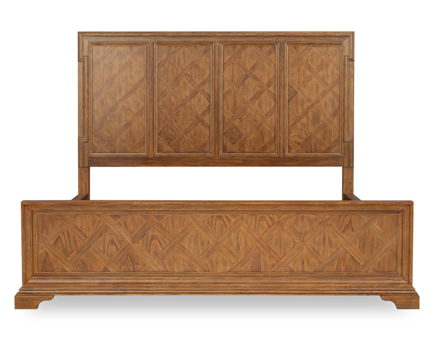 Echelon - Parquet Panel Headboard Queen - Heritage Walnut
