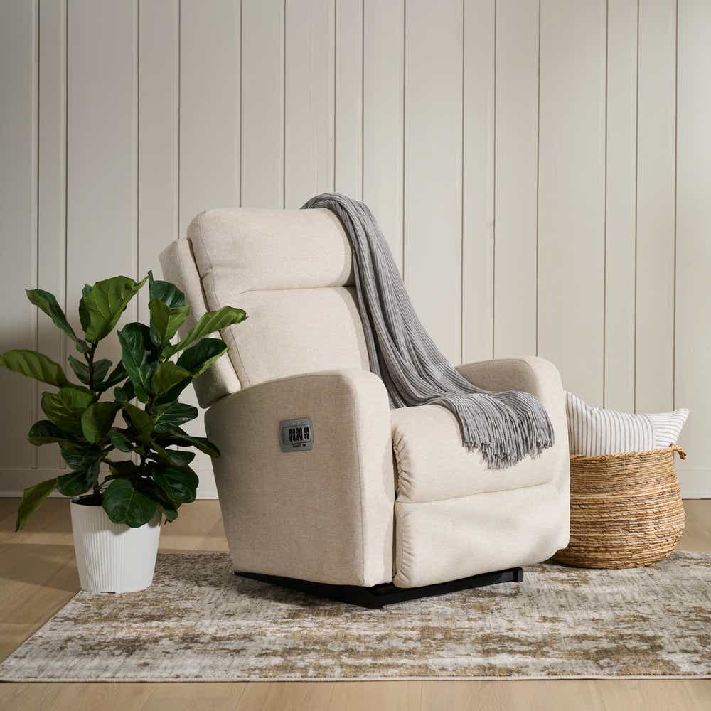 Finley Power Rocking Recliner with Headrest and Lumbar by La-Z-Boy