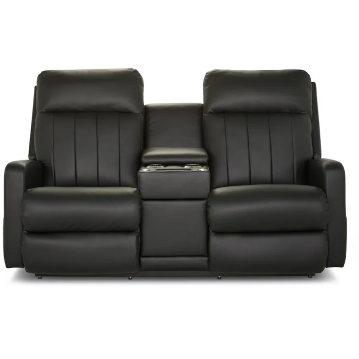 Finley Contemporary Reclining Wall Loveseat with Console by La-Z-Boy