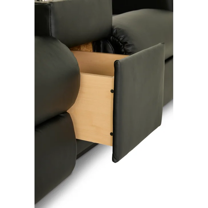 Finley Contemporary Reclining Wall Loveseat with Console by La-Z-Boy