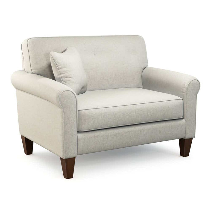 Laurel Rolled Arm Chair-and-a-Half by La-Z-Boy