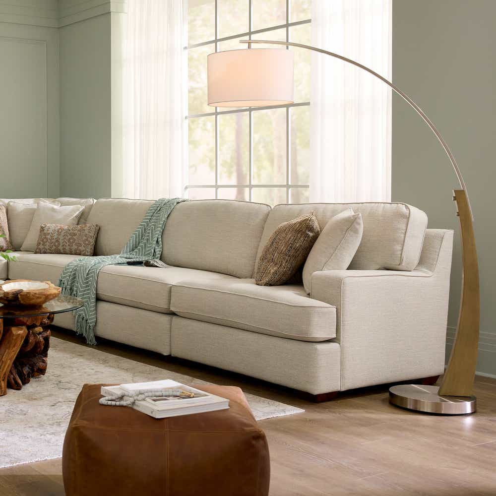 Paxton sectional manufacturer detail/reference image; layouts and upholstery may vary